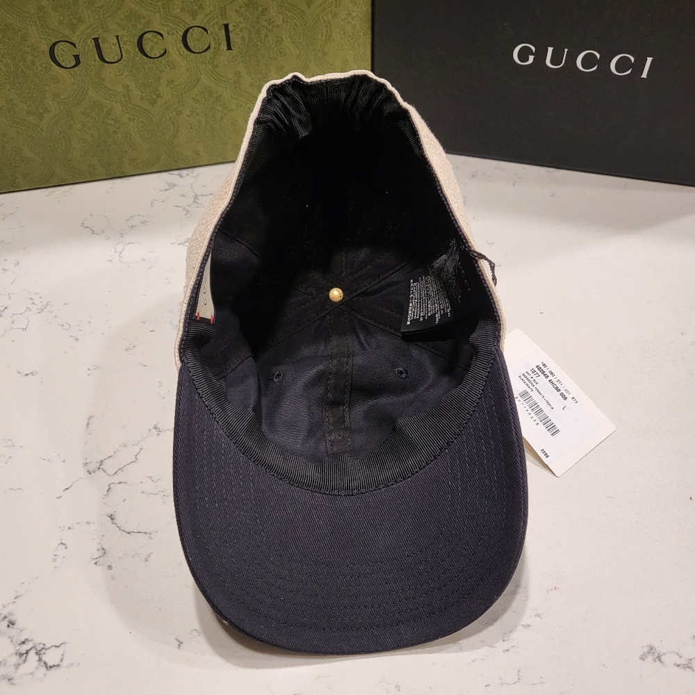 Gucci Intarsia Knit Logo Baseball Cap - Picture 8 of 8